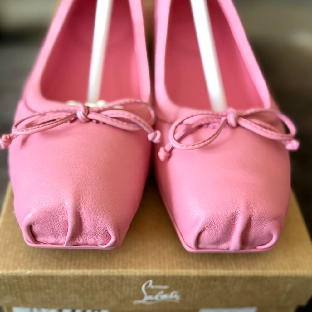New Christian Louboutin MAMADRAGUE Leather Ballerina Ballet Flats. US Size 10.5B - Picture 9 of 13